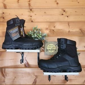 AIRSTEP 💙 Army NEW 8625 Black Leather Military Tactical Boot Waterproof Shoe 13